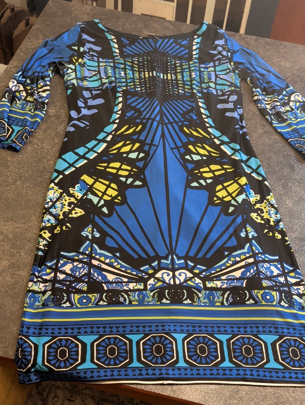 Bold Print Sheath Dress